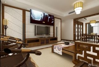 客厅中式木质茶几装修效果图大全2023图片