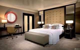 2023商务酒店客房床头台灯装修效果图片