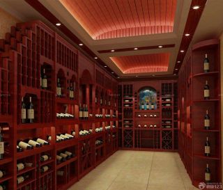 2023最新红酒专卖店设计室内吊顶装修效果图片
