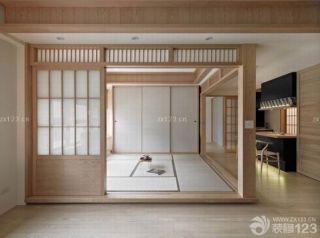 现代日式装修效果图85平米房屋