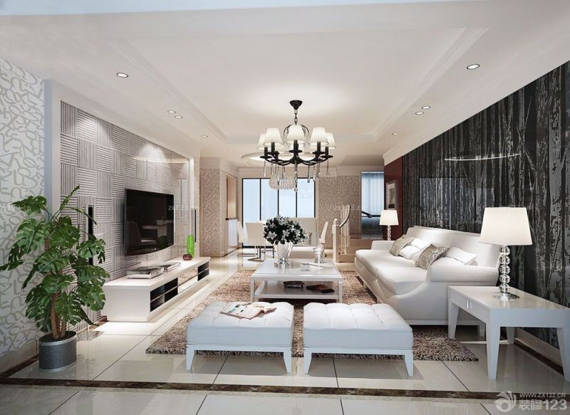 家装客厅组合沙发效果图大全2023