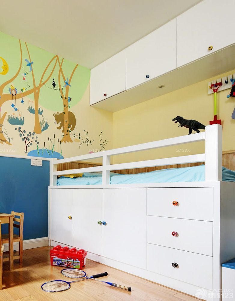 儿童房间装饰壁纸颜色搭配效果图