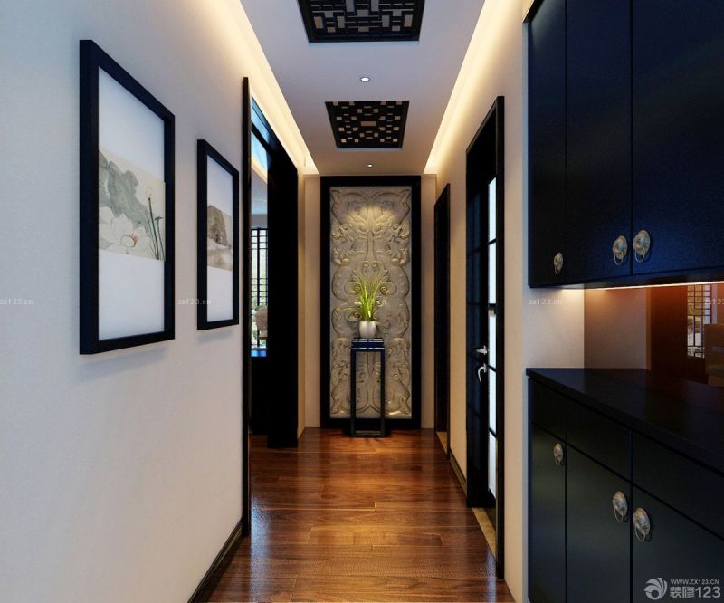 2025现代中式家装简约鞋柜装修大全