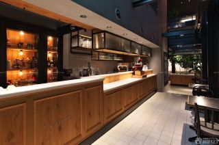 日式酒吧泛白色地砖装修效果图片