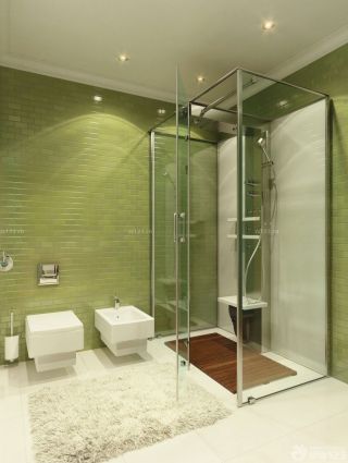 现代时尚卫生间淋浴房装修效果图