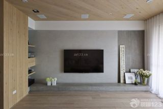现代风格别墅设计简单电视墙效果图