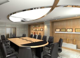 公司会议室吊顶灯装修设计效果图片