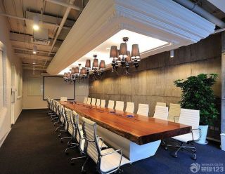 公司会议室盆栽植物设计效果图片