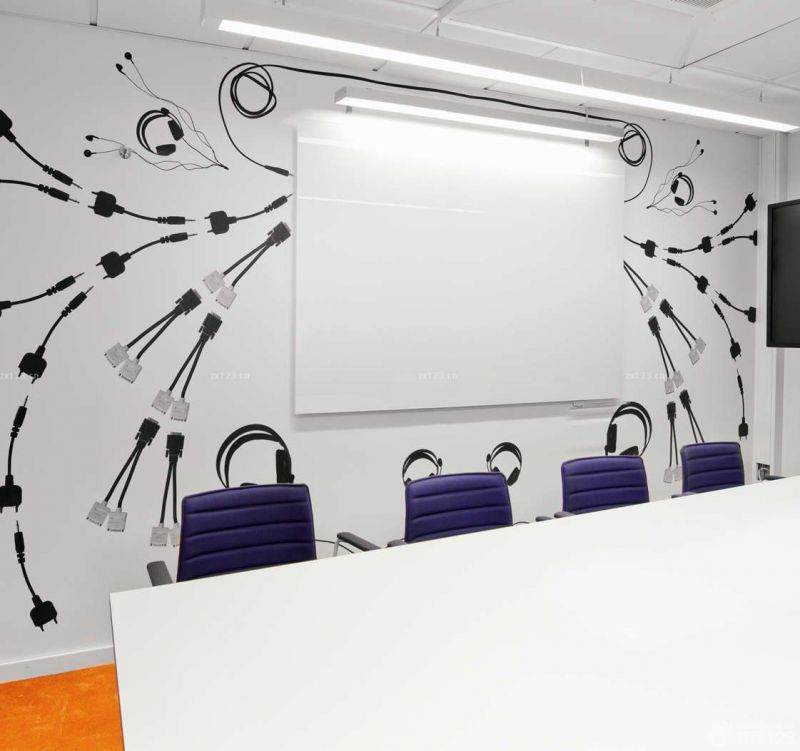 公司会议室墙体绘画设计图片