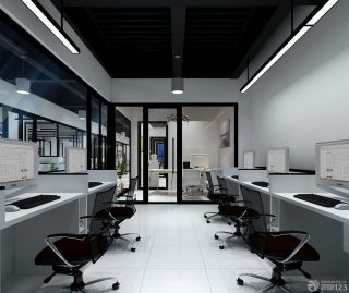 2023写字楼内部设计简单现代办公室效果图