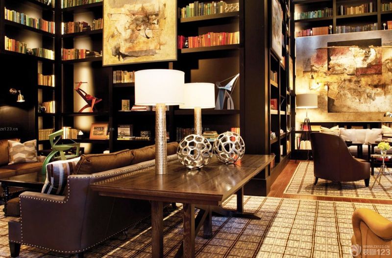 温馨休闲酒吧台灯装修效果图片