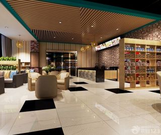 2025网吧收银台背景墙装修设计效果图