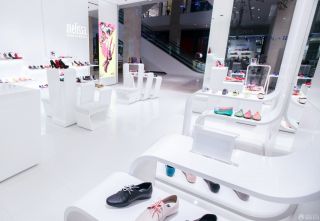 时尚商场鞋店鞋柜装修效果图