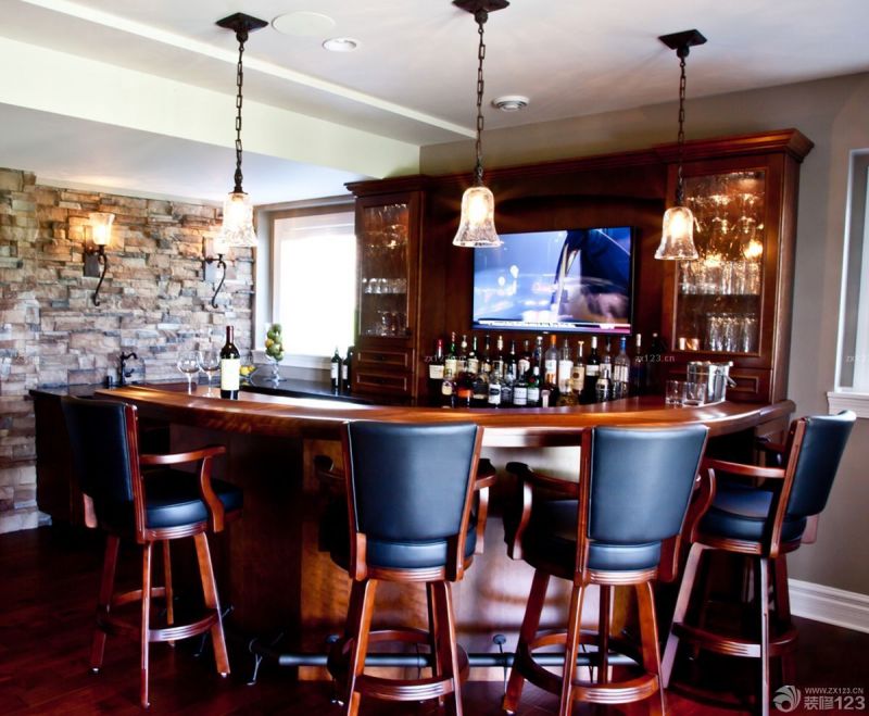 古典欧式风格家庭酒吧台装修效果图集