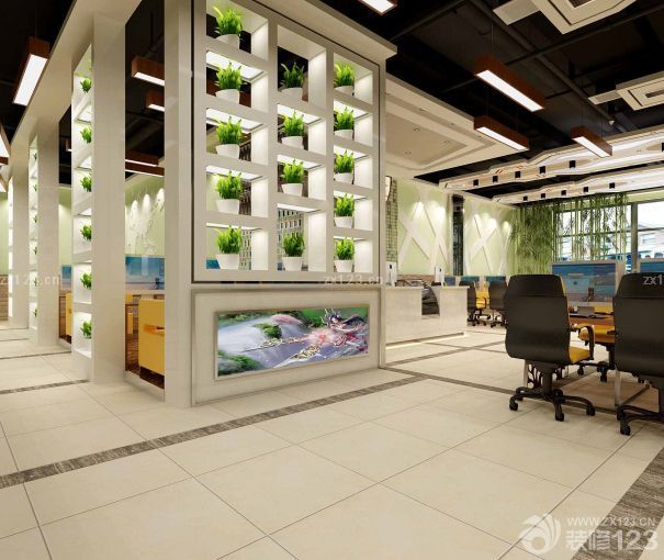 2023最新网吧室内地板砖装修设计效果图