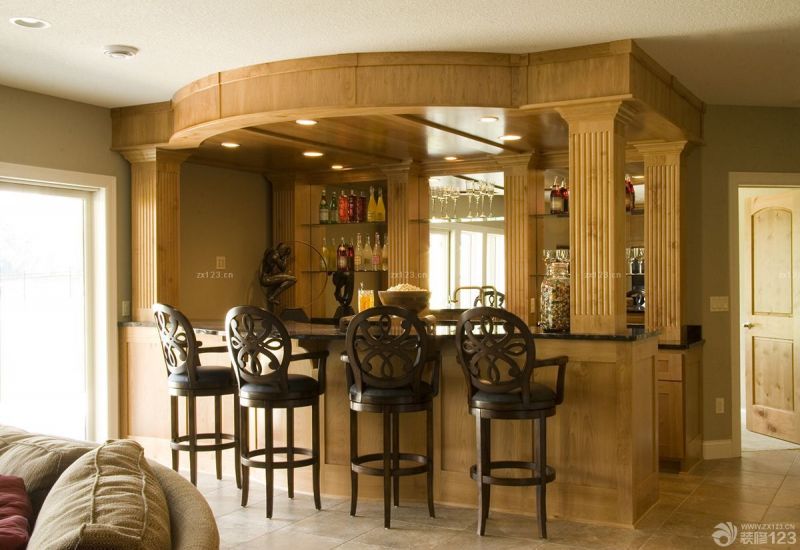 2025简约欧式风格家庭酒吧设计图片