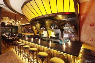 古典欧式风格个性酒吧吧台设计效果图