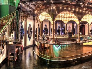 古典欧式风格大型酒吧装修图