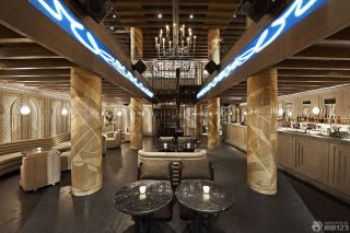 古典欧式风格经典酒吧装修实景图片