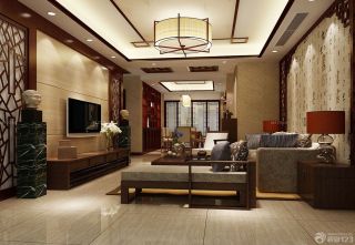 现代中式客厅装修效果图大全2023图片 别墅客厅装修效果图