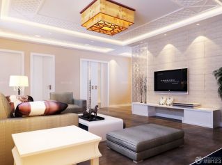 现代中式客厅装修效果图大全2023图片 客厅吸顶灯