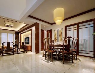 餐厅客厅装修效果图大全2023图片 中式家装风格