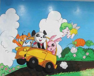 幼儿园手绘墙壁画效果图片欣赏