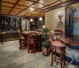 复古欧式风格家庭酒吧椅图片