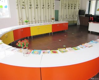 幼儿园室内书柜设计装修效果图片