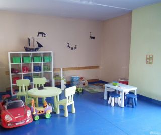 现代简约幼儿园室内防滑地板砖装修效果图