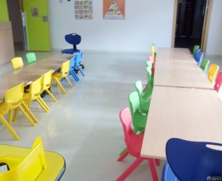 现代简约幼儿园室内地板砖装修效果图片