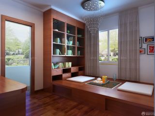 中式家居卧室地台装修效果图片