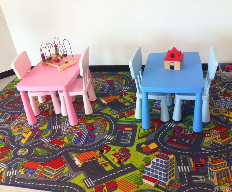 最新现代简约幼儿园室内地垫装修效果图片大全