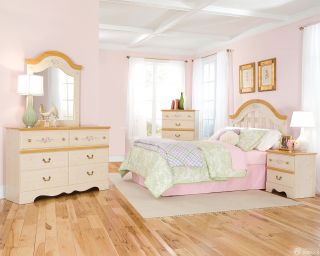 现代欧式风格女孩子卧室装修效果图