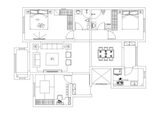 三居室户型 房子设计