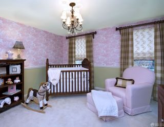 美式乡村混搭风格宝宝卧室装修效果图