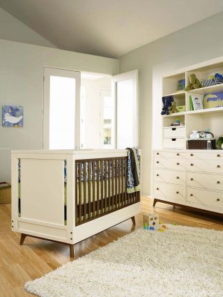 现代美式风格宝宝卧室装修效果图