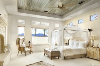 欧式卧室家装木质吊顶装修效果图片