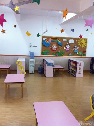 简单幼儿园装修图片 浅色木地板