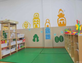 简单幼儿园室内地垫装修效果图片