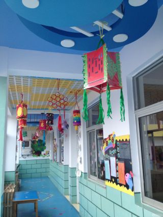 幼儿园走廊吊顶装饰装修效果图