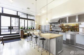 170平米房子开放式厨房装修效果图片