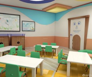 高档幼儿园室内食堂装修效果图