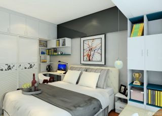 现代家装6平方米卧室设计装修效果图