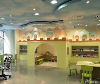 幼儿园天花板装饰装修设计效果图片 