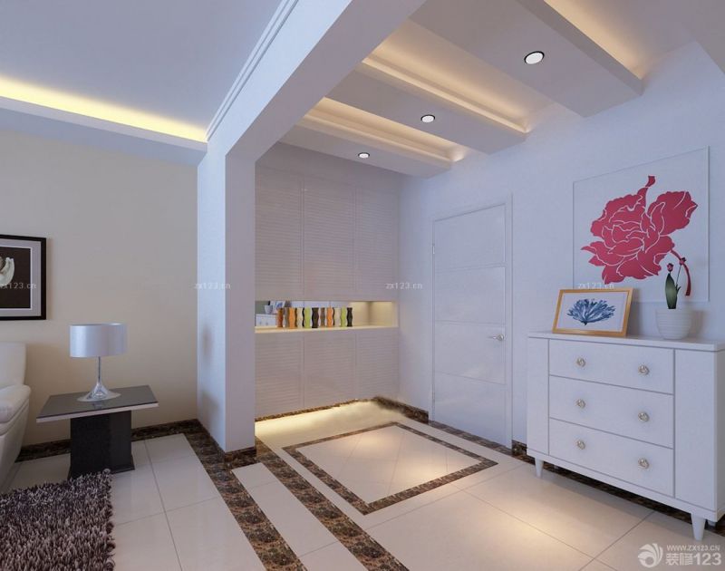 现代玄关吊顶设计装修效果图片