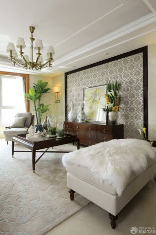 法式风格起居室装饰效果图