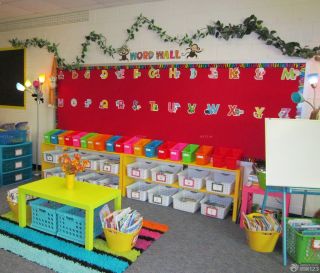 幼儿园室内墙面装饰设计效果图片