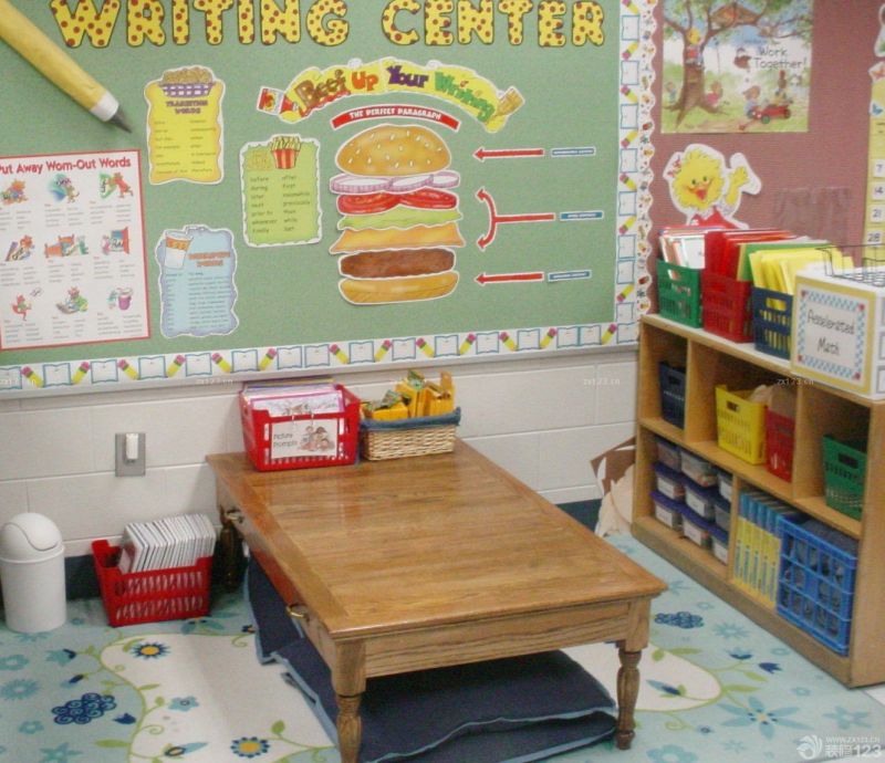 艺术幼儿园室内背景墙设计装修效果图 片大全