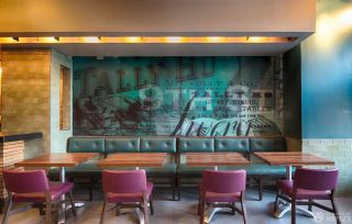地中海酒吧风格装修背景墙设计图片